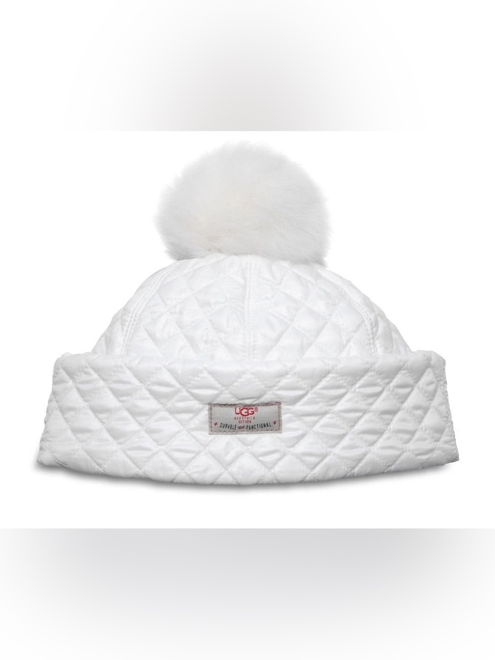 UGG Australia Winter White Quilted Hat Women’s OS